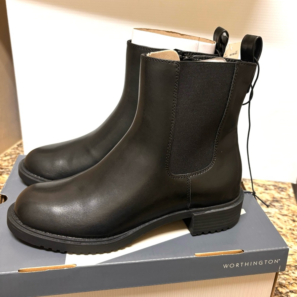 Worthington Sleek Black  Boots